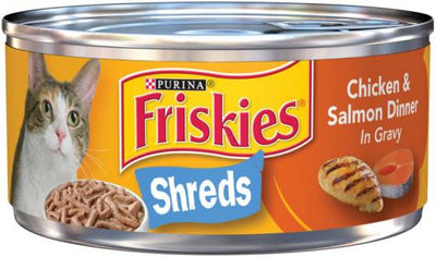 Friskies Shredded Salmon & Chicken 24/5.5OZ {L-1} 050319 050000445691