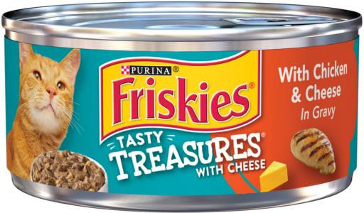 Friskies Tasty Treasures Chicken/Cheese 24/5.5oz