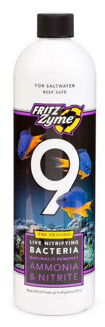 Fritz FritzZyme 9 Saltwater Live Nitrifying Bacteria 16 fl. oz - Aquarium