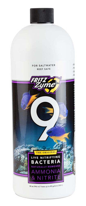 Fritz FritzZyme 9 Saltwater Live Nitrifying Bacteria 32 fl. oz - Aquarium