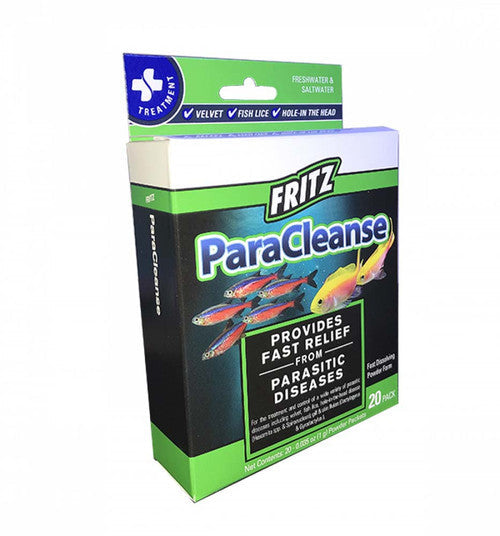 Fritz ParaCleanse Parasitic Fish Medication 20 Count (D) - Aquarium