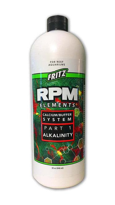 Fritz RPM Elements Calcium/Buffer System Part 1 Alkalinity Supplement 32 fl. oz - Aquarium