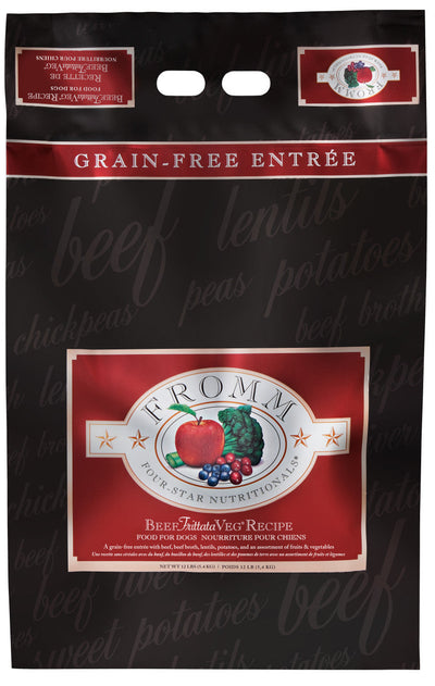 Fromm Four-Star Beef Frittata Veg Recipe Dog Food 12 lb