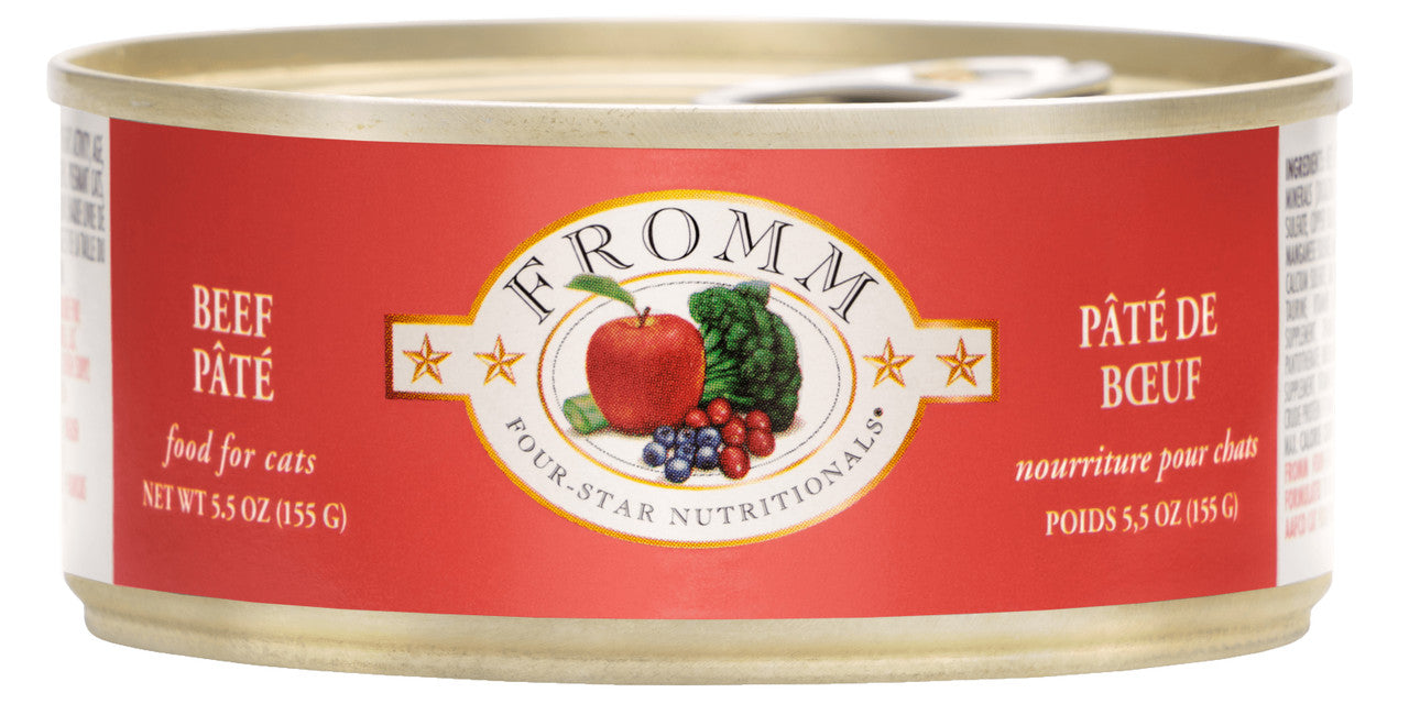 Fromm Four-Star Beef Pate Canned Cat Food 5.5 oz