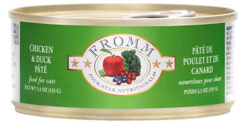 Fromm Four - Star Chicken & Duck Pate Canned Cat Food 5.5 oz