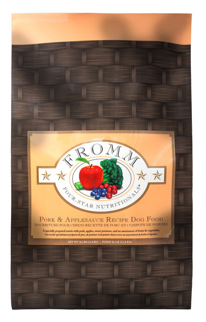 Fromm Four - Star Pork & Applesauce Recipe Dog Food 26 lb