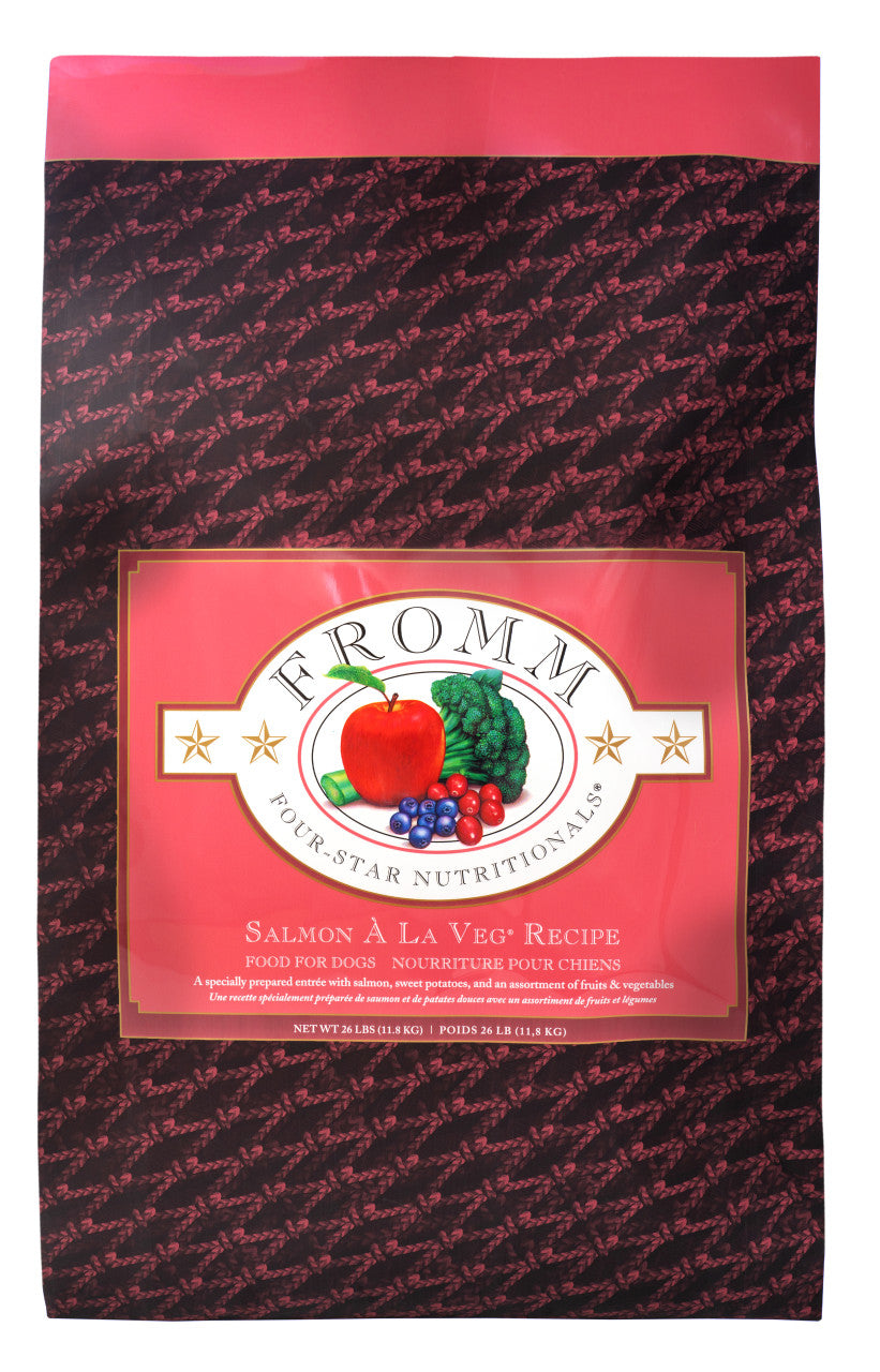 Fromm Four-Star Salmon A La Veg Recipe Dog Food 26 lb