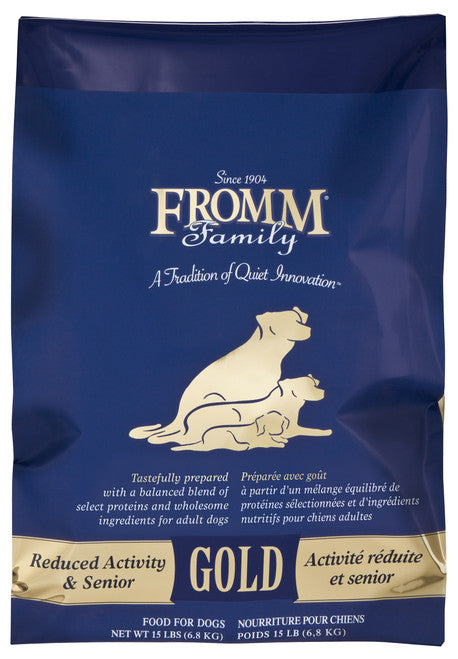 Fromm Reduced Activity & Senior Gold Dog Food 15 lb