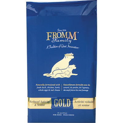 Fromm Dog Gold Reduced Senior Adult 5lb 072705115471