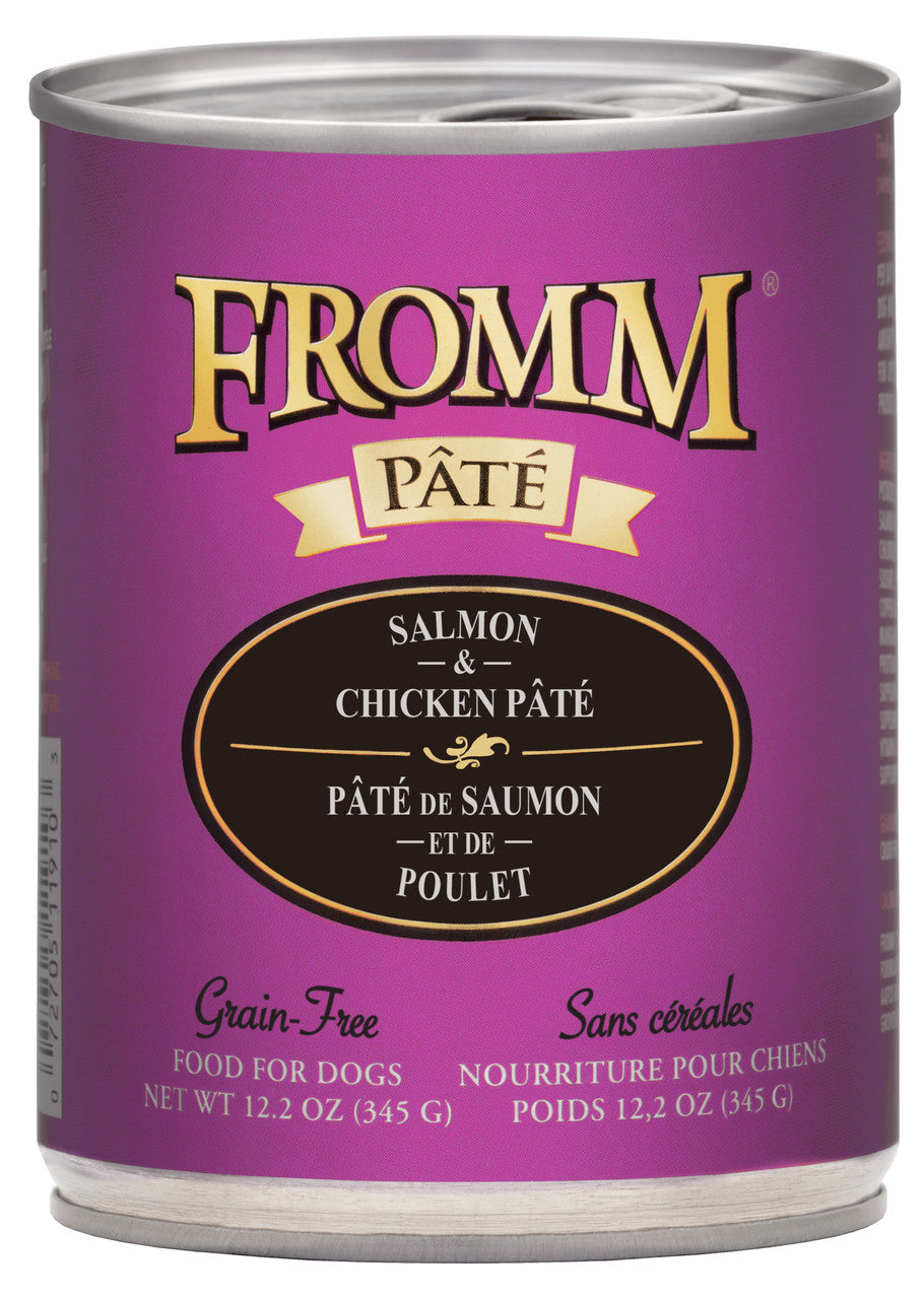 Fromm Salmon & Chicken Pate Canned Dog Food 12.2 oz