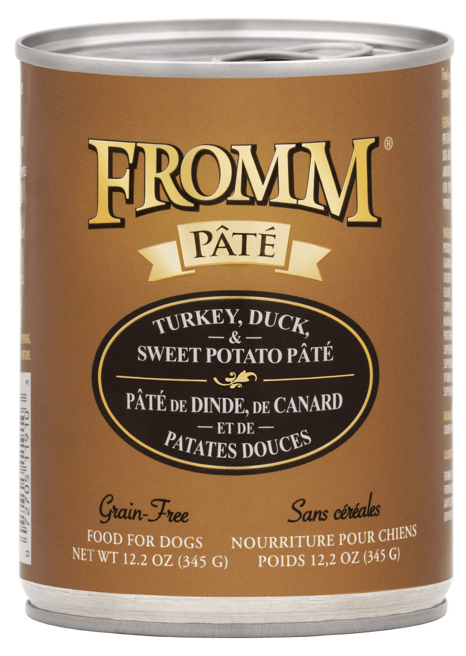 Fromm Turkey, Duck, & Sweet Potato Pate Canned Dog Food 12.2 oz