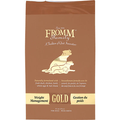 Fromm Dog Gold Weight Management Adult 5lb 072705105779