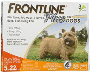 Frontline Plus Yellow Flea And Tick Treatment For Dogs 0 - 22 lb. 3 Month Supply {L + 1} 999512 - Dog