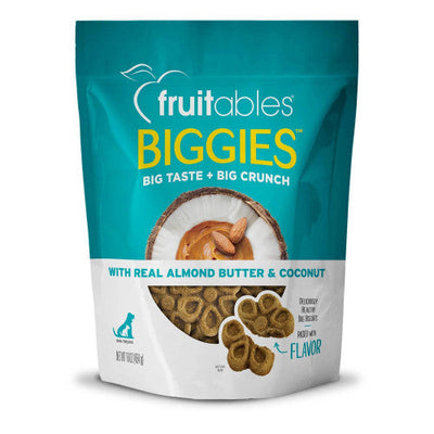 Fruitables Biggies Almond Butter & Coconut 4 / 16 oz - Dog