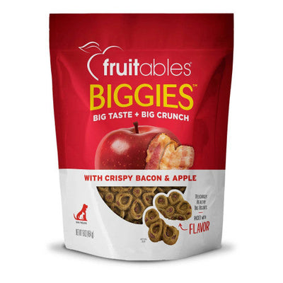 Fruitables Biggies Crispy Bacon & Apple 4 / 16 oz - Dog