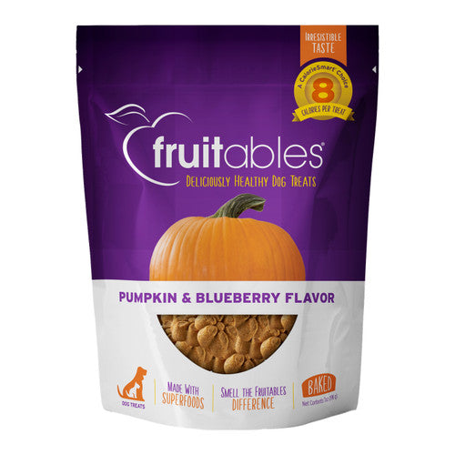 Fruitables Crunchy Baked Dog Treats Pumpkin/Blueberry 7oz
