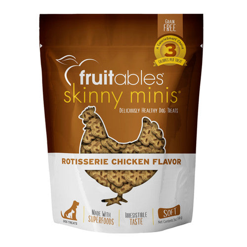 Fruitables Skinny Minis Soft Dog Treats Rotisserie Chicken 5oz