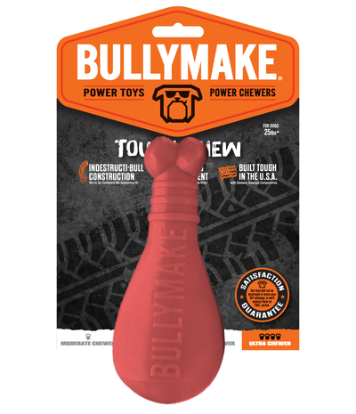 BullyMake Toss n' Treat Flavored Dog Chew Toy Turkey Leg Turkey 669125001660