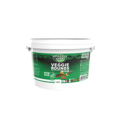 Omega One Veggie Rounds Sinking Pellet Fish Food 2.75 lb 698220057210