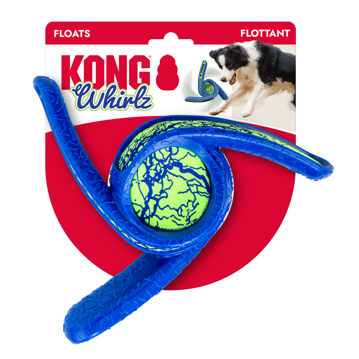 KONG KONG Whirlz Throw Dog Toy Medium/Large 035585533308