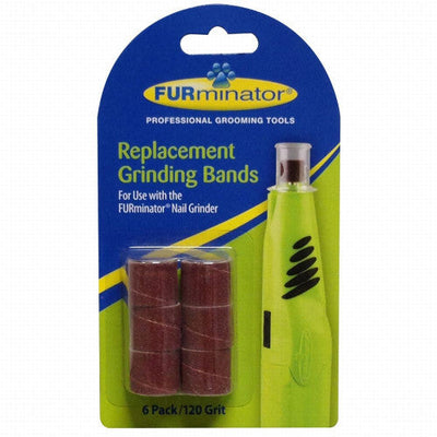 FURminator Grinder Replacement Bands Brown 6 Pack 120 Grit - Dog