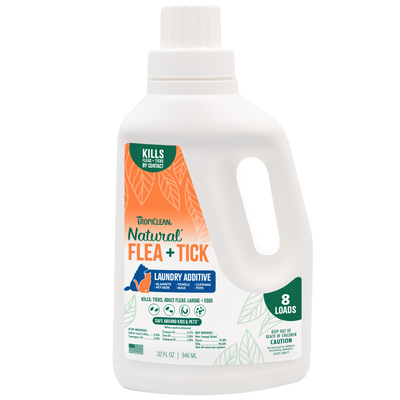 TropiClean Natural Flea & Tick Laundry Additive 32 oz 645095007444
