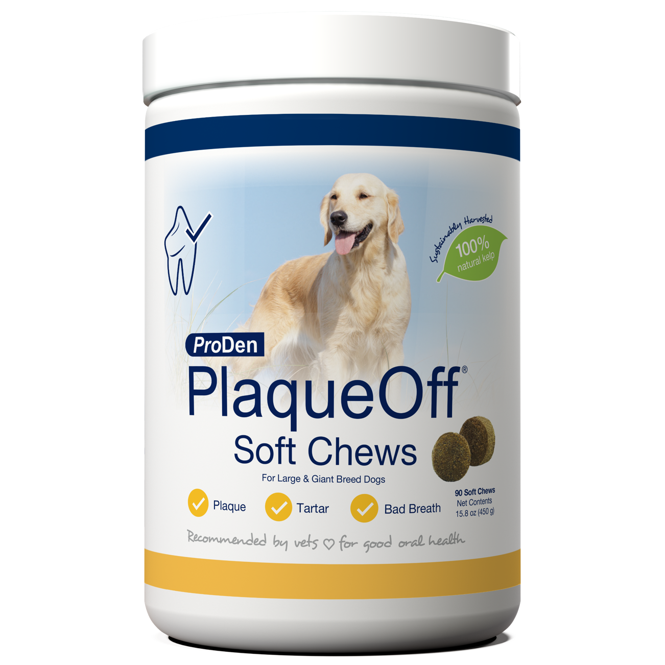 NaturVet Proden PlaqueOff Large & Giant Breed Dog Soft Chews 90 ct 797801604772