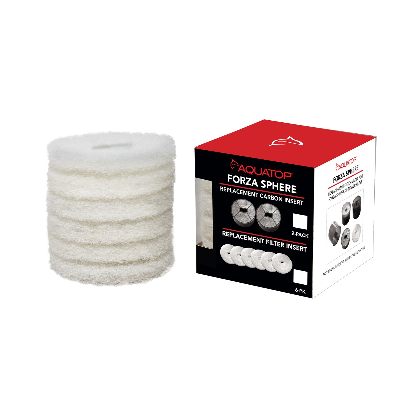 Aquatop Forza Sphere 20 Replacement Filter Insert 6 pk 810146751090
