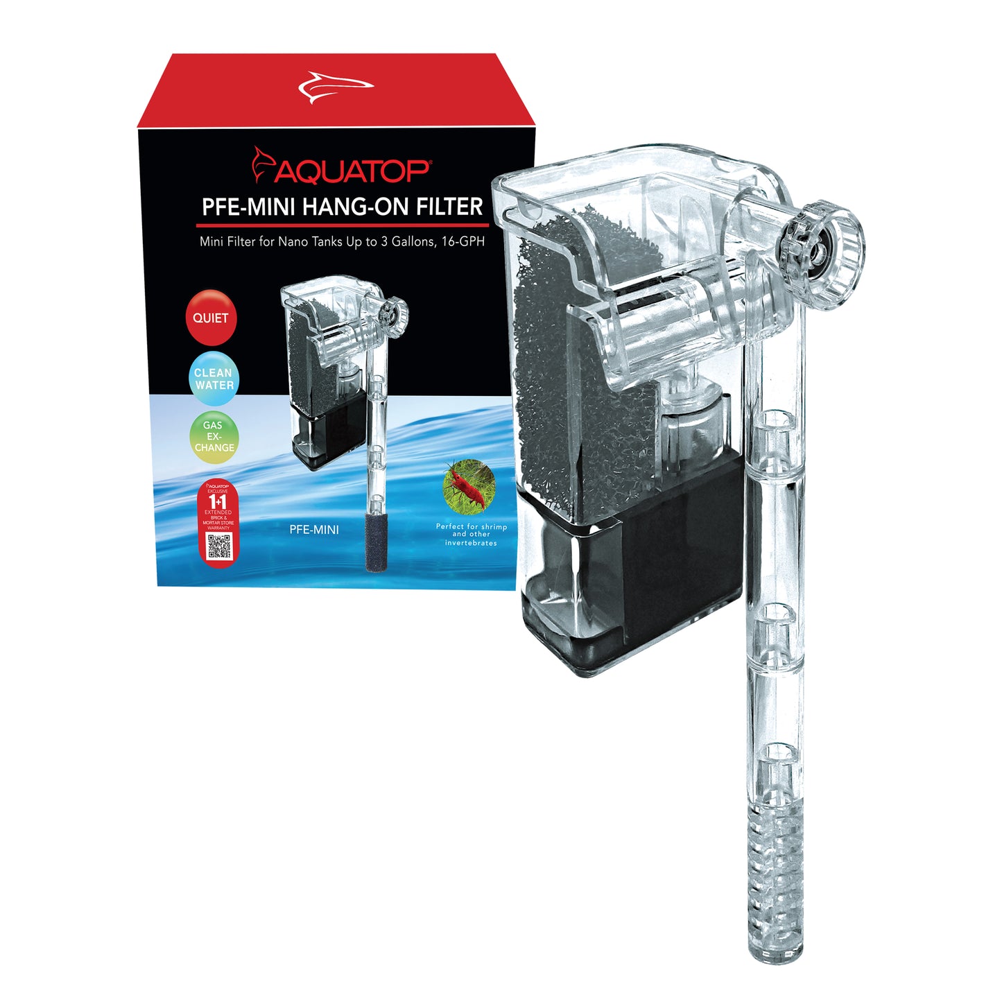 Aquatop Forza Sphere PFE-Mini Hang-On Filter for Nano Tanks up to 3gal 3 gal 810146751144