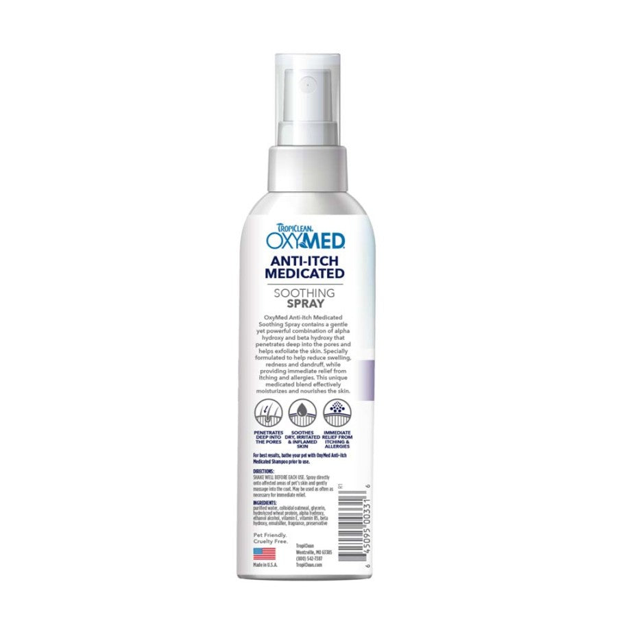 TropiClean OxyMed Anti Itch Spray 8 fl. oz