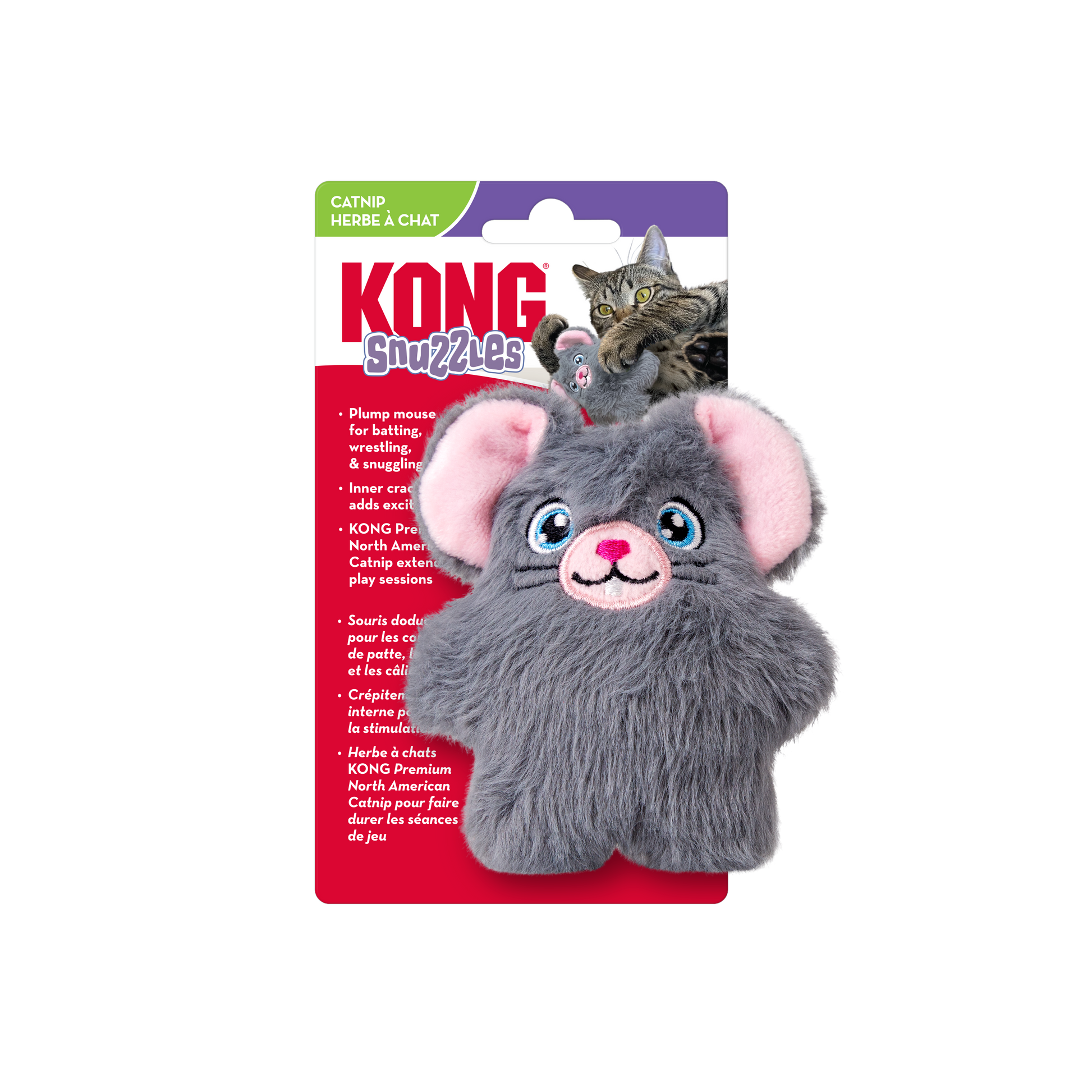 KONG Cat Snuzzles Mouse Cat Toy Medium 035585462172
