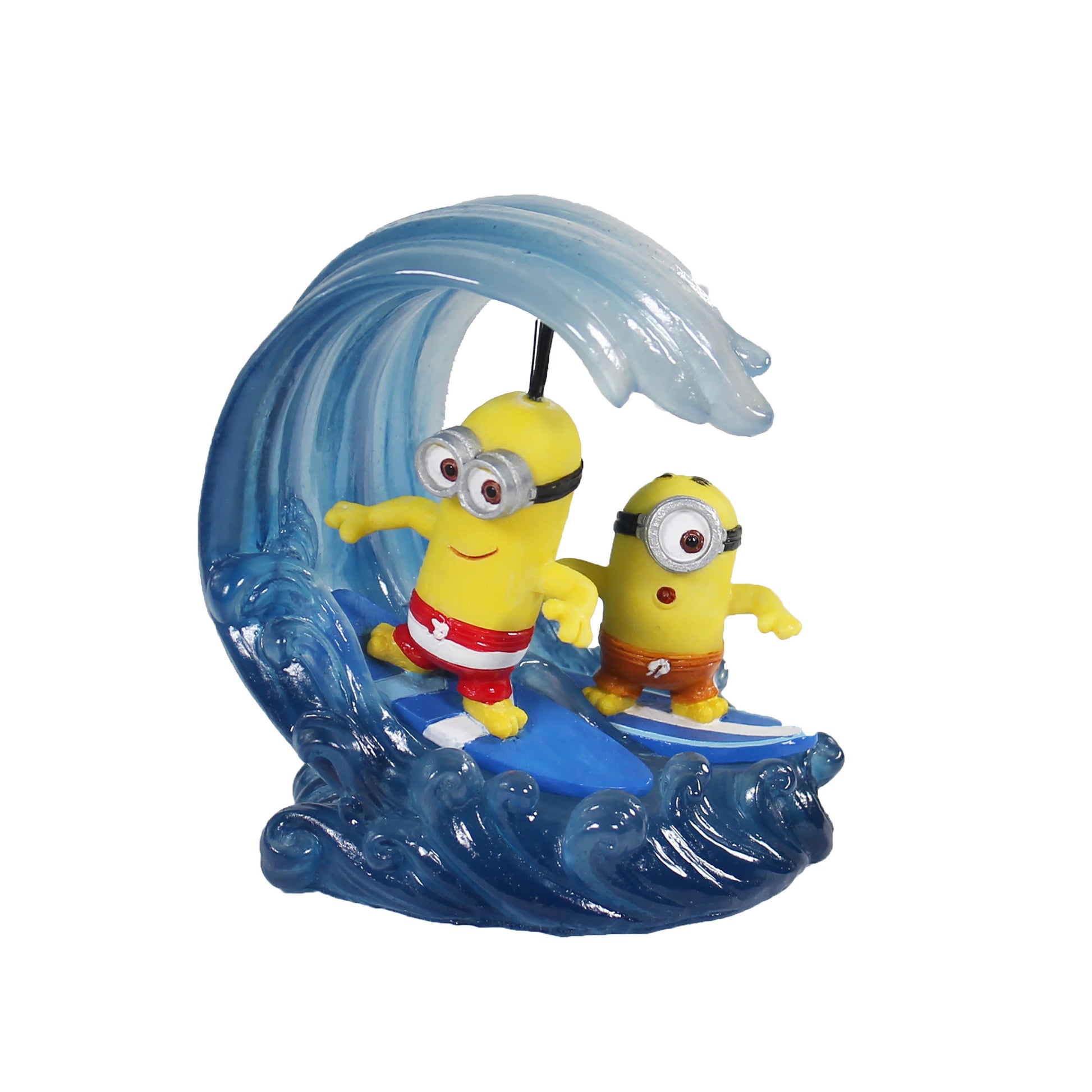 Penn-Plax Surfing Minions Aquarium Ornament Kevin & Stuart Small 030172104282