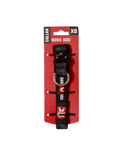 Boss Dog Tactical Adjustable Dog Collar Black Camo X-Small, 11-14 in 860011480457