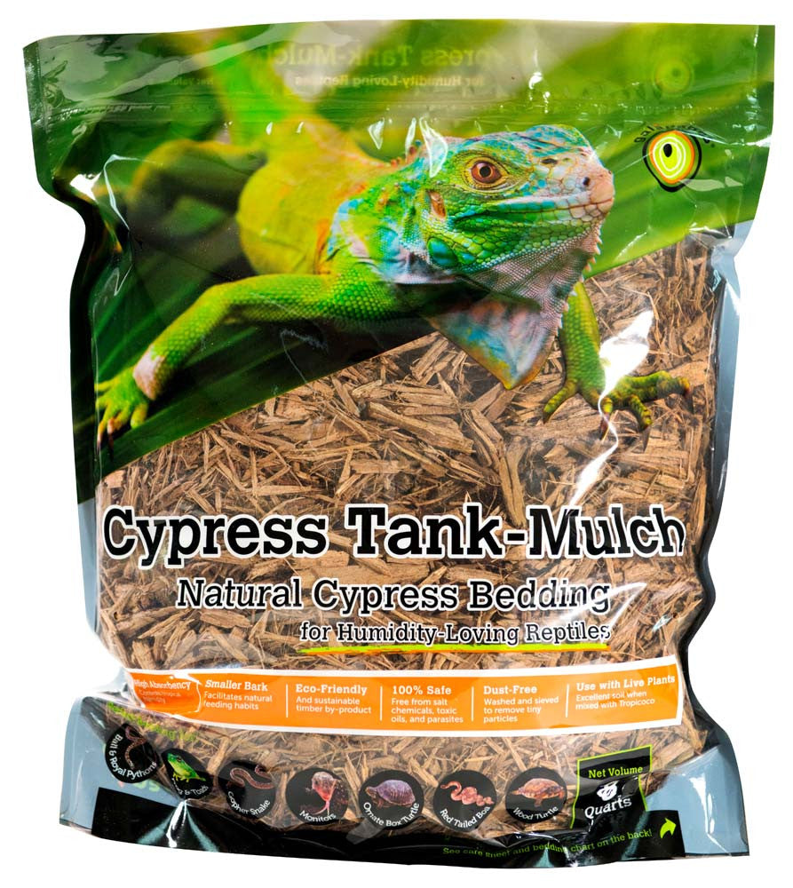 Galapagos Cypress Tank Mulch Natural Cypress Bedding Substrate Brown 8 qt