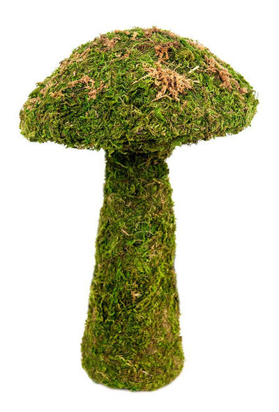 Galapagos Moss Mushroom Decorative Terrarium Ornament Fresh Green 11in SM (D) - Reptile