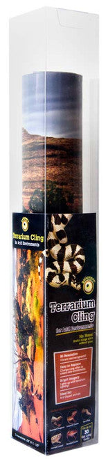 Galapagos Terrarium Cling Background Arid 11.125 Inches X 36 - Reptile