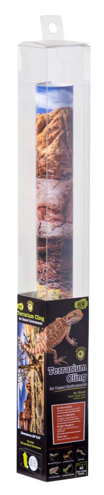 Galapagos Terrarium Cling Background Desert 15 Inches X 36 Inches