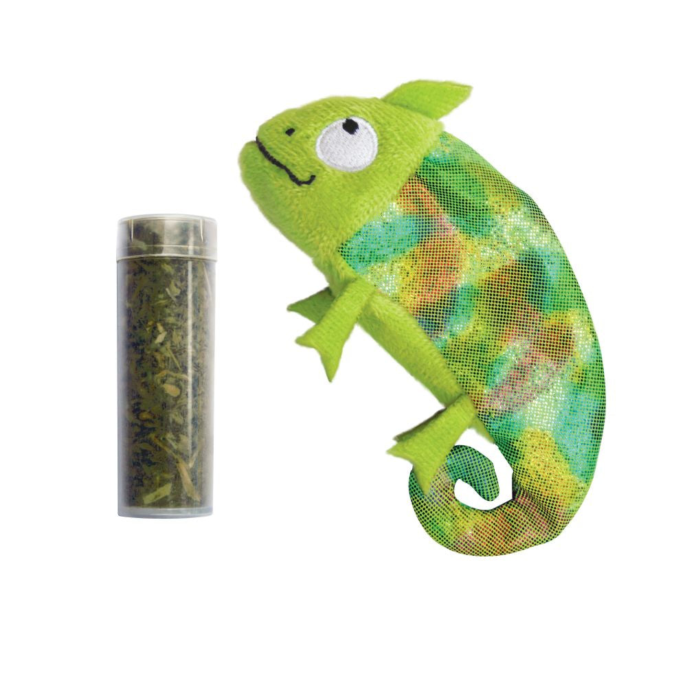 KONG Refillables Critter Catnip Cat Toy Chameleon 035585458090
