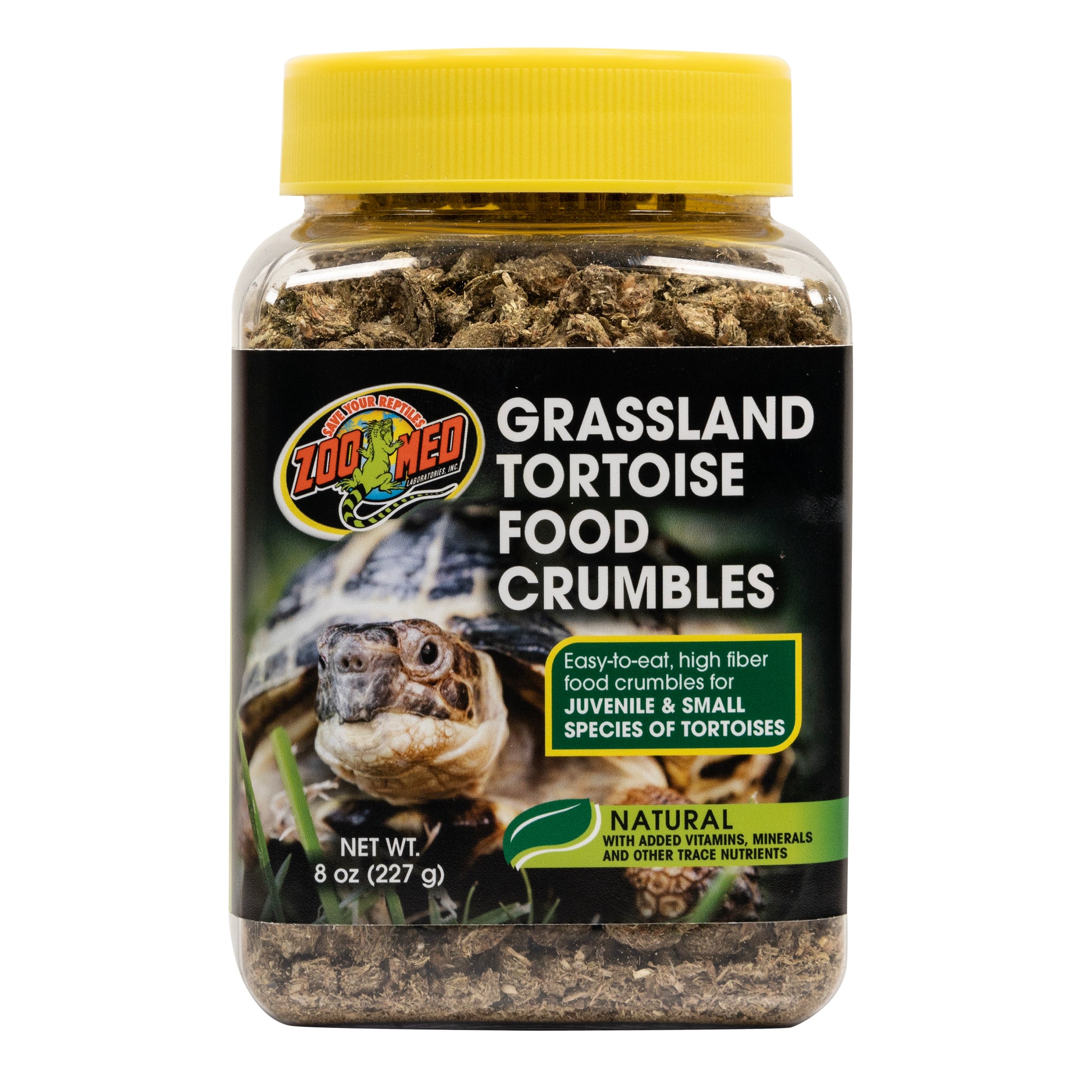 Zoo Med Grassland Tortoise Food Crumbles 8 oz 097612401363