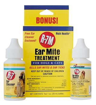 Gimborn R-7 Ear Mite Kit 1 oz. {L+1} 731111 [R} 073626615002