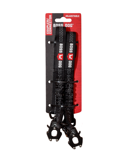 Boss Dog Tactical Adjustable Dual Coupler w/Bungee Black 18-24 in 860011480495