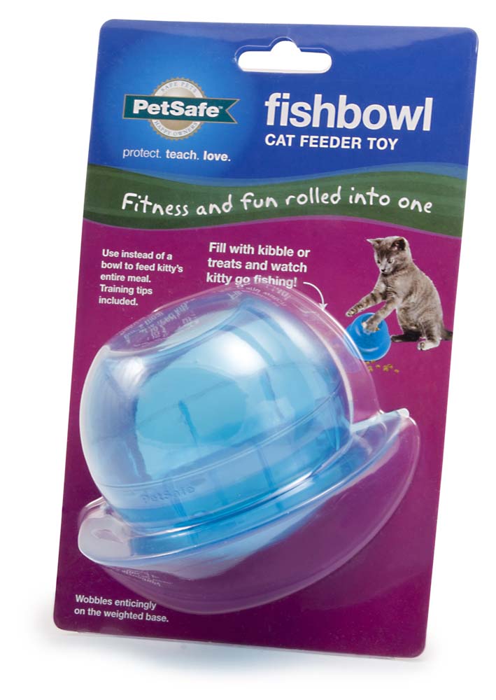 PetSafe Funkitty Egg-Cersizer Treat Dispenser Cat Toy Blue 729849137479