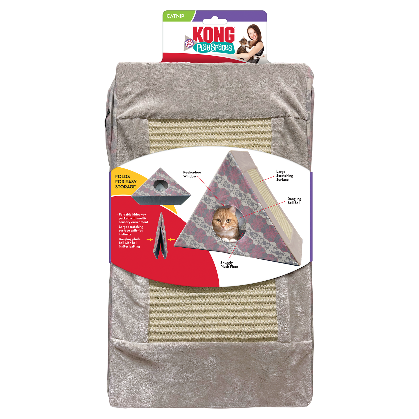 KONG Play Spaces Zen Den Cat Toy 035585524030