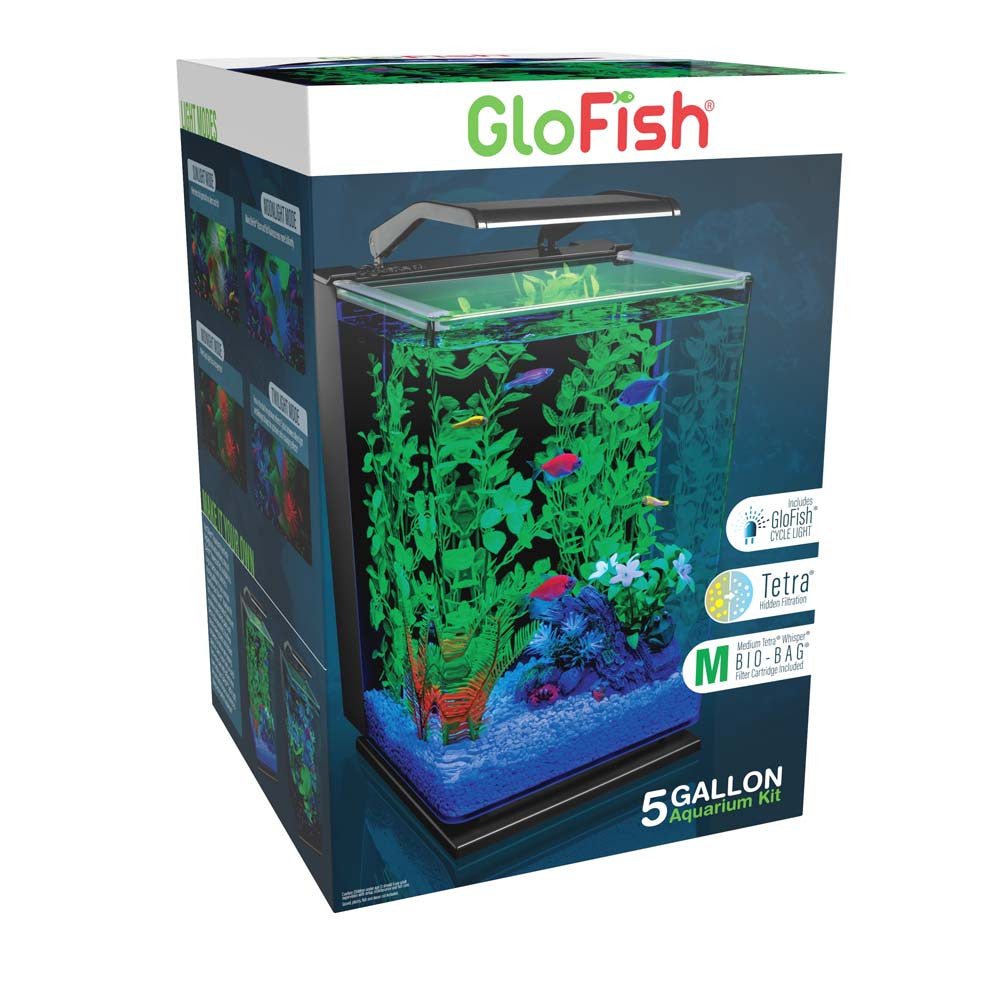 GloFish Aquarium Kit Black, Clear 5 gal