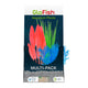 GloFish Aquarium Plant Multi - Pack Blue/Green/Orange 1 SM/1 MD/1 LG