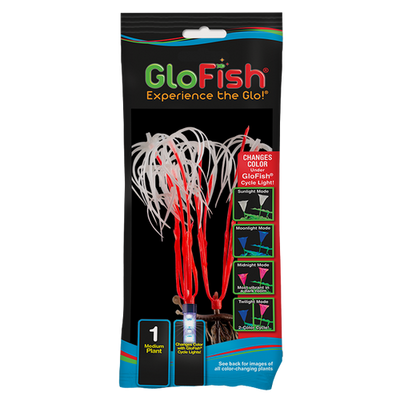 GloFish Color Changing Aquarium Plant Orange MD