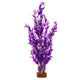 GloFish Fluorescent Plastic Aquarium Plant Purple/White XL