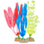 GloFish Fluorescent Plastic Aquarium Plant Yellow/Orange/Blue 1 MD/2 LG