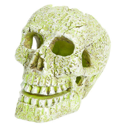 GloFish Skull Aquarium Ornament Yellow 3.5in SM