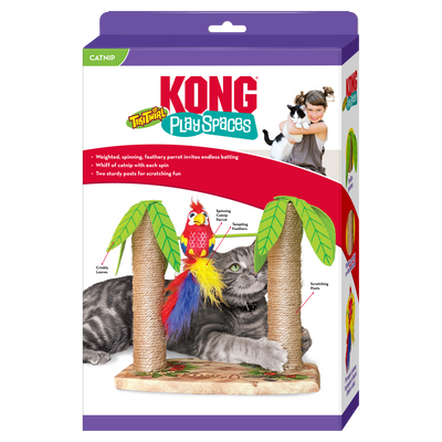 KONG Play Spaces Tiki Twirl Cat Toy 035585524023